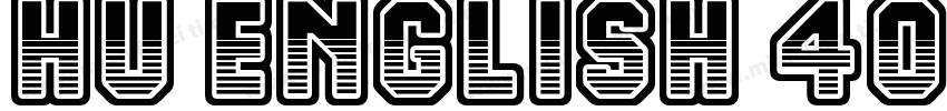 Hu English 401 Blk Regular字体转换